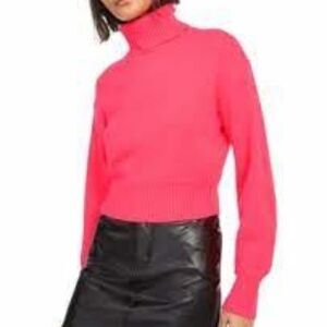 Bar III Cropped Turtleneck Sweater
